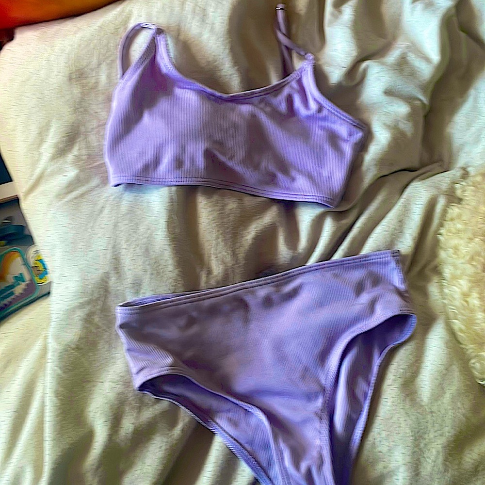 Purple SHEIN bathing suit 2 peice